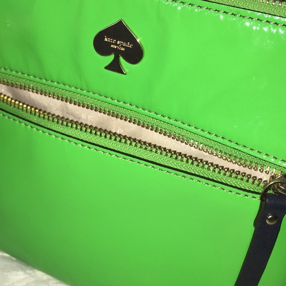 ♠️ KATE SPADE ♠️Tenley Crossbody Patent Green - Picture 5 of 8